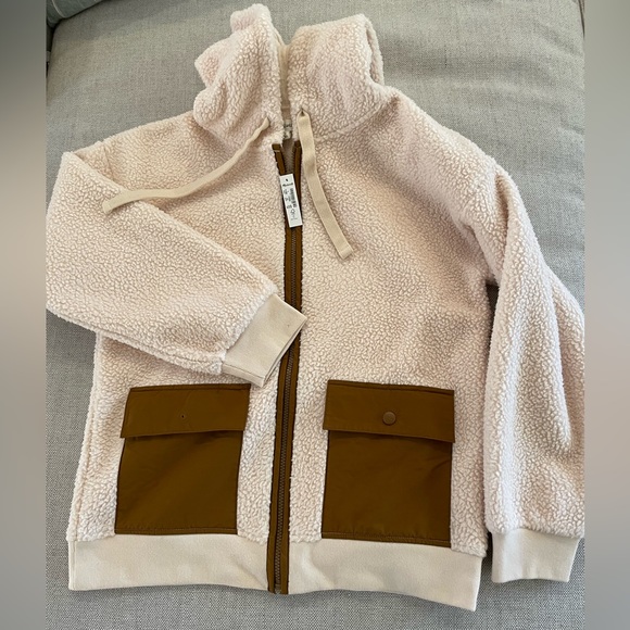 Madewell (Re)sourced Fleece Hooded Zip Jacket Size M NWD $128 NB514 - Picture 6 of 8